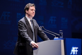 Osborne speaking in Hong Kong recently