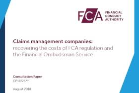 Claims management companies: recovering the costs of regulation and the Financial Ombudsman Service
